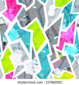 grunge seamless pattern with blots effect