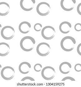Grunge seamless pattern with circle .Universal background. Design for poster, card, invitation, header, cover, brochure, fabric.