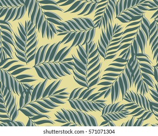 Grunge seamless pattern of colored leaves.