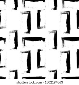 Grunge seamless pattern with rectangles.Universal background. Design for poster, card, invitation, header, cover, brochure, fabric.