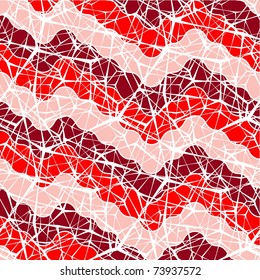 Grunge seamless pattern with red bulb lines