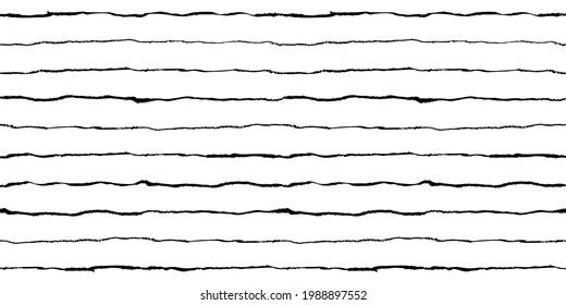 Grunge seamless pattern with stripes hand drawn with oil pastel crayon