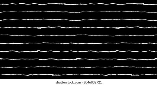Grunge seamless pattern with stripes hand drawn with oil pastel crayon. Vector illustration