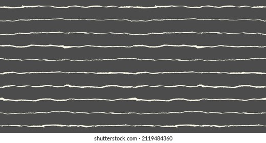 Grunge seamless pattern with stripes hand drawn with oil pastel crayon