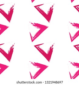 Grunge seamless pattern with triange .Universal background. Design for poster, card, invitation, header, cover, brochure, fabric.