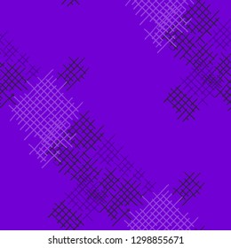 Grunge Seamless Tartan. Abstract Pattern. Vintage Hand Drawn Texture with Shabby Crossing Lines. Colorful Vector Pattern for Chintz, Linen, Paper. Abstract Seamless Pattern.