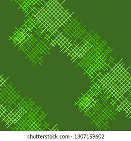 Grunge Seamless Tartan. Abstract Pattern. Retro Hand Drawn Texture with Shabby Crossing Lines. Colorful Vector Pattern for Wallpaper, Fabric, Textile. Abstract Seamless Pattern.