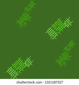 Grunge Seamless Tartan. Abstract Pattern. Trendy Hand Drawn Texture with Scratched Crossing Lines. Colorful Vector Pattern for Chintz, Curtain, Paper. Abstract Seamless Pattern.