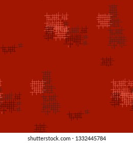 Grunge Seamless Tartan. Abstract Pattern. Vintage Hand Drawn Texture with Shabby Crossing Lines. Colorful Vector Pattern for Dress, Paper, Tablecloth. Abstract Seamless Pattern.