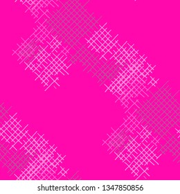 Grunge Seamless Tartan. Abstract Pattern. Vintage Hand Drawn Texture with Shabby Crossing Lines. Colorful Vector Pattern for Dress, Curtain, Tablecloth. Abstract Seamless Pattern.