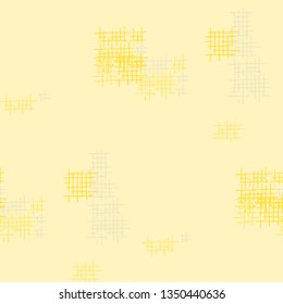 Grunge Seamless Tartan. Abstract Pattern. Retro Hand Drawn Texture with Scratched Crossing Lines. Colorful Vector Pattern for Print, Cloth, Fabric. Abstract Seamless Pattern.