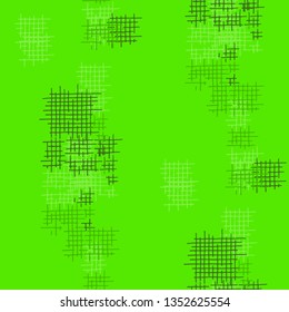 Grunge Seamless Tartan. Abstract Pattern. Modern Hand Drawn Texture with Scribble Crossing Lines. Colorful Vector Pattern for Wallpaper, Fabric, Print. Abstract Seamless Pattern.