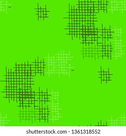 Grunge Seamless Tartan. Abstract Pattern. Retro Hand Drawn Texture with Scratched Crossing Lines. Colorful Vector Pattern for Wallpaper, Fabric, Print. Abstract Seamless Pattern.