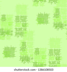 Grunge Seamless Tartan. Abstract Pattern. Trendy Hand Drawn Texture with Scratched Crossing Lines. Colorful Vector Pattern for Chintz, Linen, Paper. Abstract Seamless Pattern.