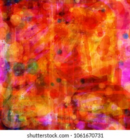 Grunge seamless texture. Blots and splotches. red, orange, brown, pink colors. Abstract vector background for web page, banners backdrop, fabric, home decor, wrapping