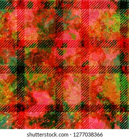 Grunge seamless texture. Blots and stripes. Abstract vector background for web page, banners backdrop, fabric, home decor, wrapping