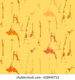 Grunge seamless texture pattern for print, fabric, wallpapers, clothes. Retro ornament by brush. Vector