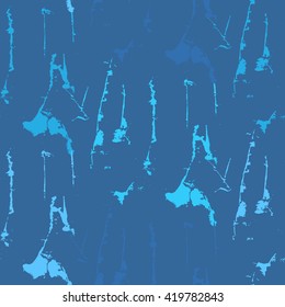 Grunge seamless texture pattern for print, fabric, wallpapers, clothes. Retro ornament by brush. Vector