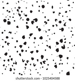 GRUNGE SEAMLESS VECTOR PATTERN. DIRTY MONOCHROME TEXTURE ON WHITE BACKGROUND