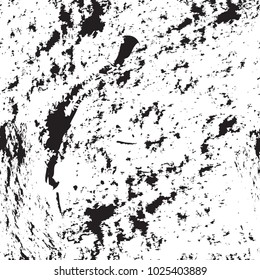 GRUNGE SEAMLESS VECTOR PATTERN. PAINTED DIRTY MONOCHROME TEXTURE ON WHITE BACKGROUND