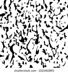 GRUNGE SEAMLESS VECTOR PATTERN. PAINTED DIRTY MONOCHROME TEXTURE ON WHITE BACKGROUND