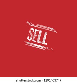 grunge sell label. sel sticker,stamp,