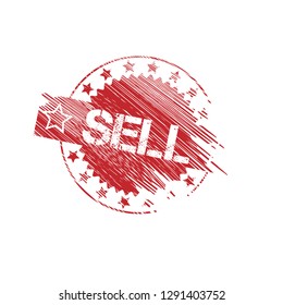 grunge sell label. sel sticker,stamp,