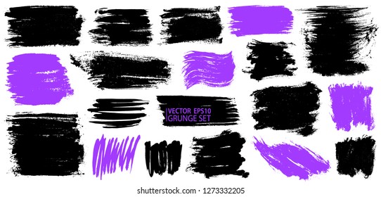 Grunge set. Detailed textures. Paint stain. Ink splash. Strokes. Grunge backdrops. Acrylic. Scribble. Business. Splatter. Scrawl. Grunge backgrounds collection. Place for text, logo or quote.