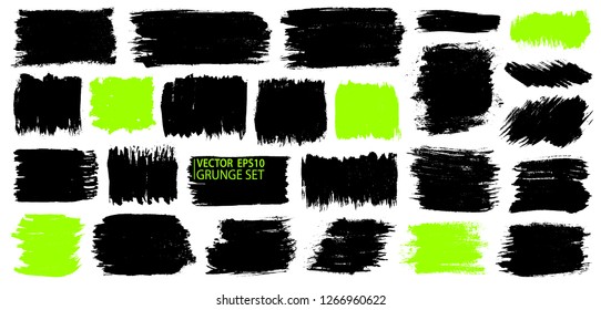 Grunge set. Detailed textures. Stain. Ink splash. Liquid. Paint strokes. Grunge collection. Drop. Dust. Ink. Place for text or logo.