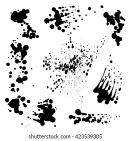 grunge set of drops