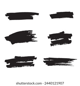 Grunge set of graphic illustrations for banner template. Creative art concept, vector