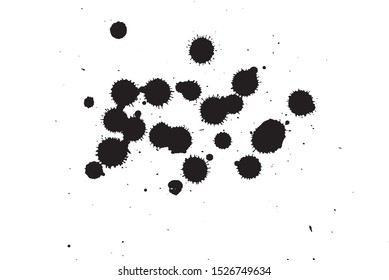 Grunge set. Liquid, Ink stain grungy collection. Isolated backdrops for text or logo. Black ink splashes Design element.