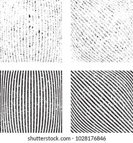 Grunge set stripe. Vector illustration. 