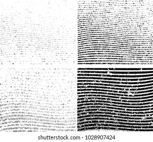Grunge set stripe. Vector illustration. 