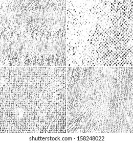 Grunge set stripe. Vector illustration.