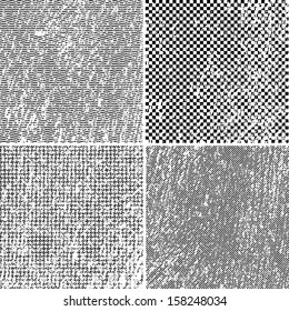 Grunge set stripe. Vector illustration.