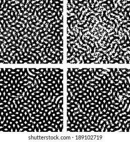 Grunge set textures. Vector illustration. 