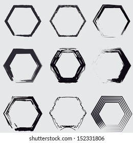 Grunge shapes