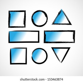grunge shapes