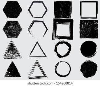 Grunge shapes