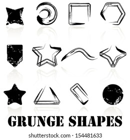 grunge shapes