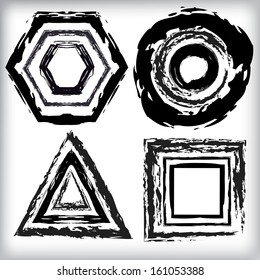 Grunge shapes