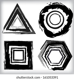 Grunge shapes