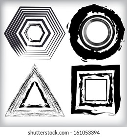 Grunge shapes