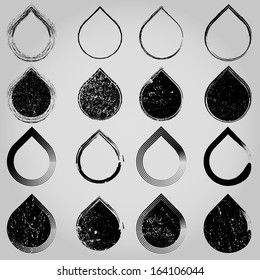 Grunge shapes
