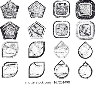 Grunge shapes