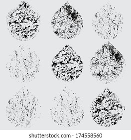 Grunge shapes