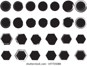 Grunge shapes