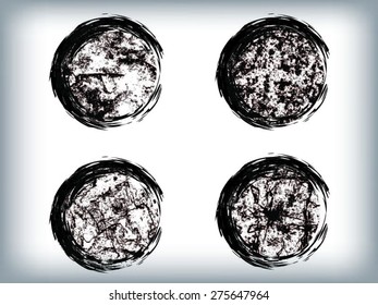 Grunge shapes