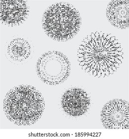 Grunge shapes. Vector illustration. Decorative elements. 